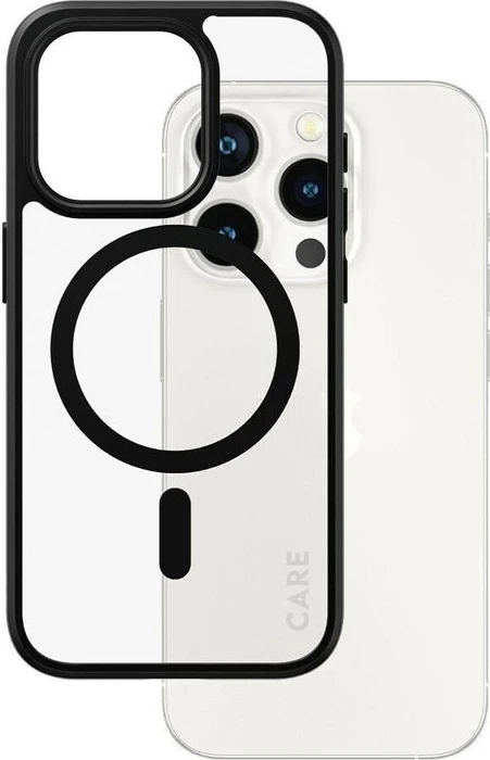 PanzerGlass Care Flagship Case Urban Combat Black Frame MagSafe für Apple iPhone 15 Pro schwarz