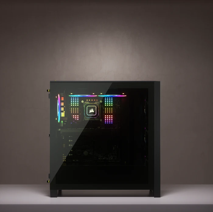 Corsair 4000D Airflow, schwarz, Glasfenster
