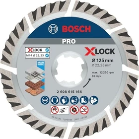 Bosch Professional X-LOCK Standard for Universal Diamanttrennscheibe, 125x2x22.23mm, 1 Stück