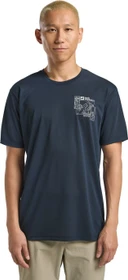 Jack Wolfskin Vonnan Graphic Funktionsshirt kurzarm explore midnight sky (Herren)