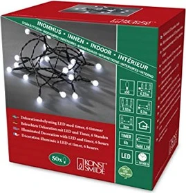 Konstsmide Lichterkette LED 50x tageslichtweiß