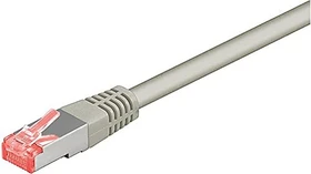 goobay Patchkabel, Cat6, S/FTP, RJ-45/RJ-45, 0.5m, grau