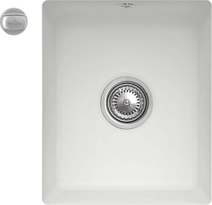 Villeroy & Boch Subway 45 XU Unterbau Becken mittig mit Ablauffernbedienung steam