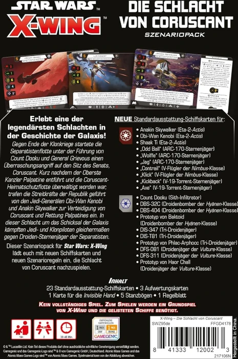 Star Wars X-Wing 2. Edition Die Schlacht von Coruscant