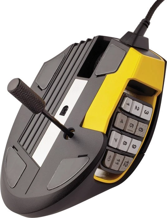 Corsair Scimitar Pro RGB Optical MOBA/MMO Gaming Mouse gelb, USB