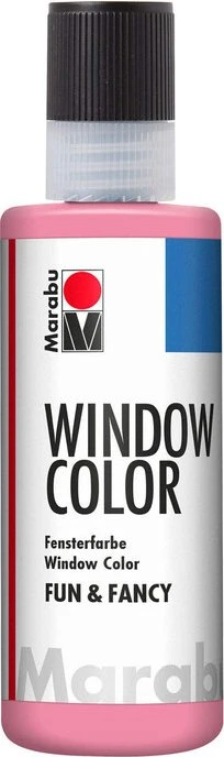 Marabu Window Color fun & fancy Malfarbe Glas/Porzellan, hellrosa, 80ml