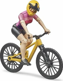 Bruder bworld - Figurenset Mountainbike mit Radfahrerin