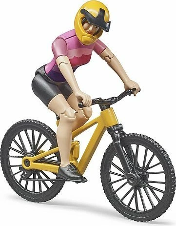 Bruder bworld - Figurenset Mountainbike mit Radfahrerin