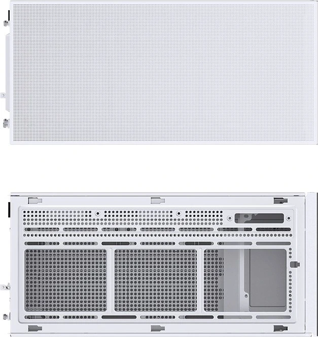 Jonsbo D41 Mesh Screen White, weiß, Glasfenster