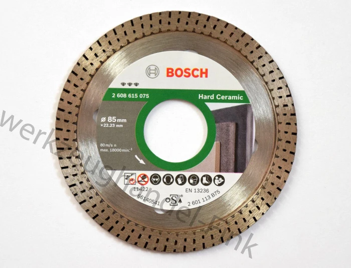 Bosch Professional Best for Hard Ceramic Diamanttrennscheibe, 85x1.4x22.23mm, 1 Stück