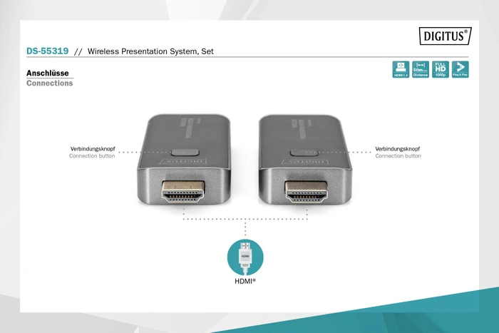 Digitus Click & Present Mini - Wireless Presentation System