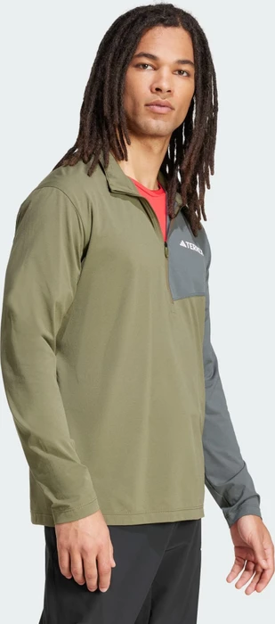 adidas Terrex Multi Climacool 1/2 Zip Funktionsshirt langarm olive strata (Herren)