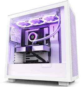 NZXT H7 Flow White, weiß, Glasfenster