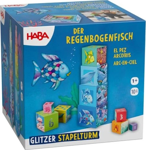 HABA Stapelturm Glitzer Der Regenbogenfisch