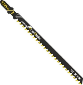 Bosch Professional T341HM Carbid Special for Fiber and Plaster Stichsägeblatt, 132mm, 3 Stück