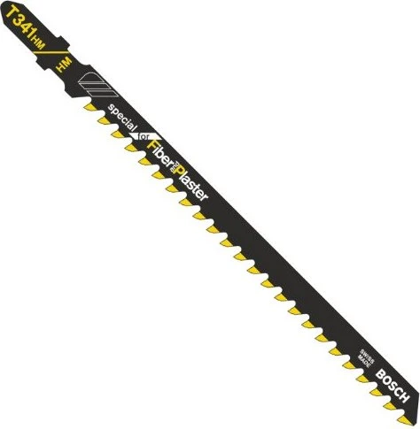 Bosch Professional T341HM Carbid Special for Fiber and Plaster Stichsägeblatt, 132mm, 3 Stück