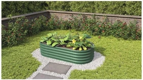 Vitavia Vita 401 Basic Hochbeet oval 162x82cm seegras