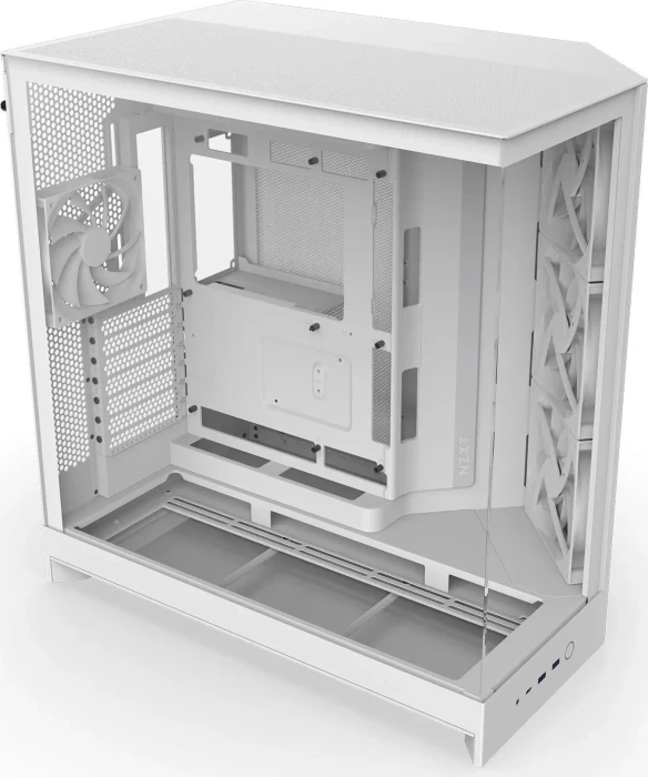 NZXT H9 Flow [2025] White, weiß, Glasfenster