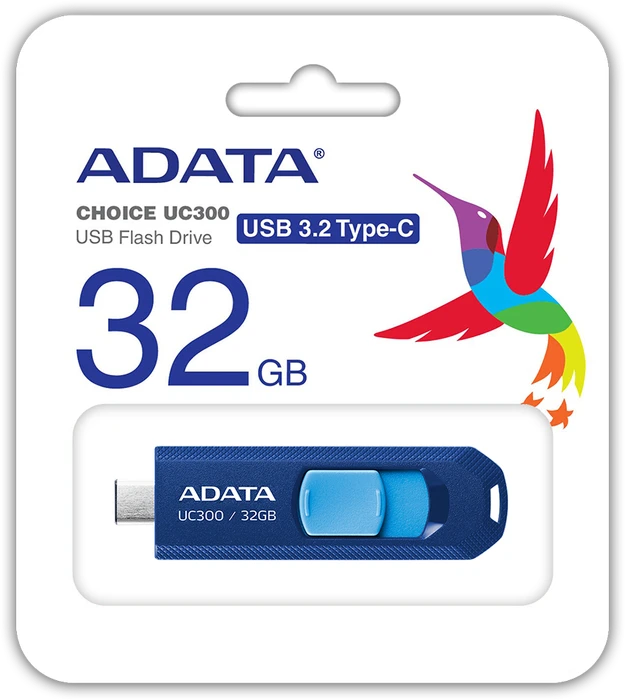 ADATA UC300 USB-C 32GB blau, USB-C, USB 3.2 Gen 1×1