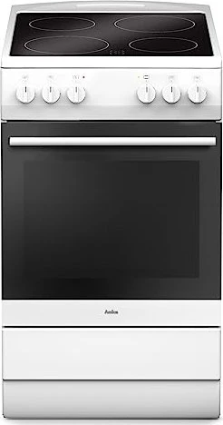 Amica SHC 11505 W Elektroherd mit Glaskeramik-Kochfeld