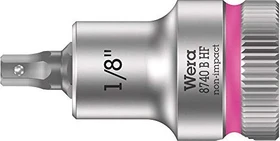 Wera 8740 B HF Zyklop Innensechskant Steckschlüssel 3/8" zöllig, 1/8"x35mm
