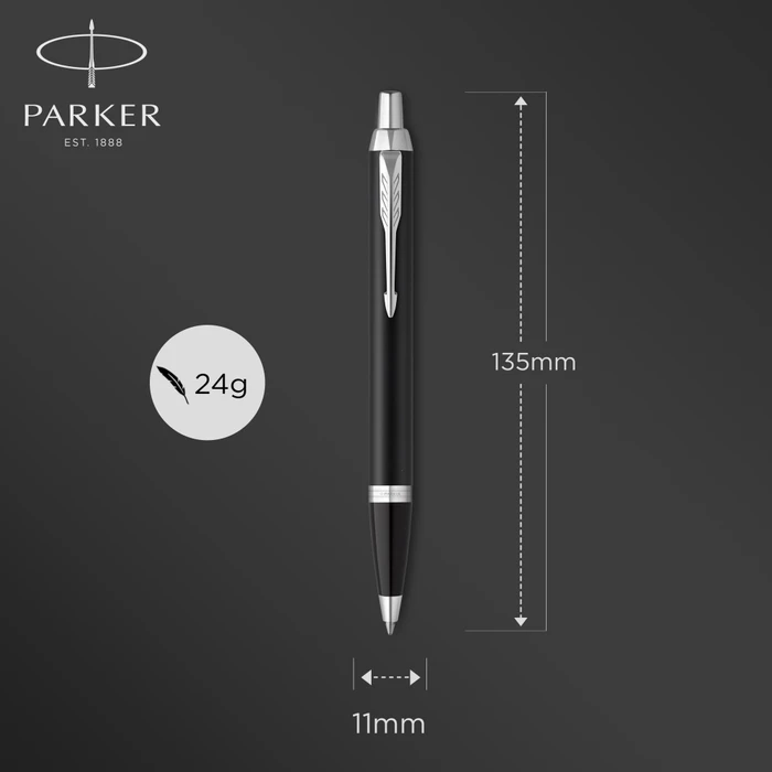 Parker IM Kugelschreiber matte black/chrome trim, Geschenkbox