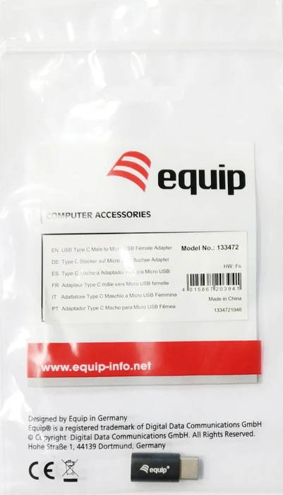 Equip Adapter USB-C 2.0 [Stecker]/USB 2.0 Micro-B [Buchse]