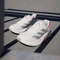 adidas Duramo Speed 2 cloud white/silver metallic/lucid red (Damen) Vorschaubild