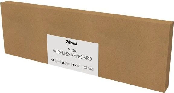 Trust TK-350 Silent Wireless Keyboard, schwarz, USB, DE