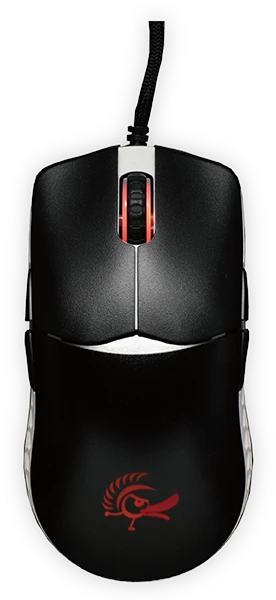 Ducky Feather Black & White Ultralight Gaming Mouse, Huano Switches, USB