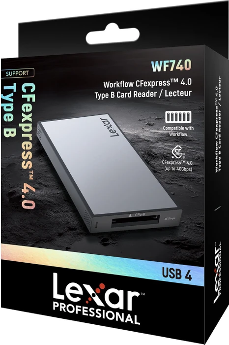 Lexar Professional Workflow CFexpress 4.0 Type B Card Reader (WF740), USB4 [Buchse]
