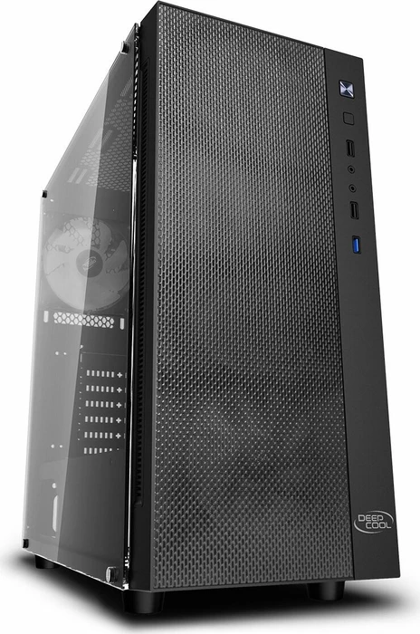 DeepCool Matrexx 55 Mesh ADD-RGB 4F, schwarz, Glasfenster