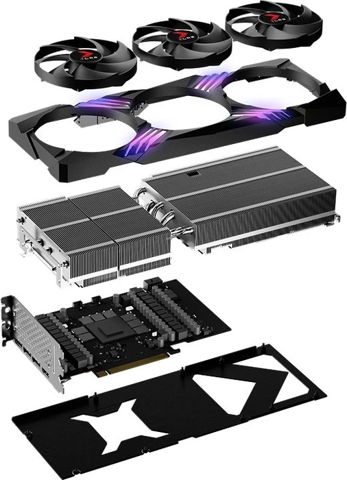 PNY GeForce RTX 4080 XLR8 Gaming Verto Epic-X RGB Overclocked Triple Fan, 16GB GDDR6X, HDMI, 3x DP