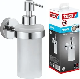 tesa Smooz Wandseifenspender inkl. Klebelösung verchromt