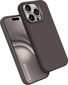 Decoded AntiMicrobial Silicone Back Cover für Apple iPhone 16 Pro Phantom Black