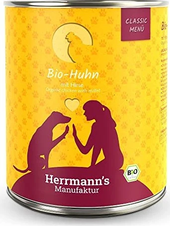 Herrmann's Manufaktur Bio-Huhn mit Hirse und Gemüse, 4.80kg (6x 800g)