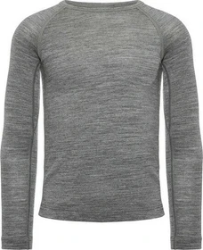 Icebreaker Merino 200 Oasis Crewe Funktionsshirt langarm gritstone heather (Junior)
