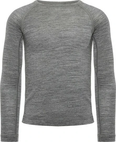Icebreaker Merino 200 Oasis Crewe Funktionsshirt langarm gritstone heather (Junior)