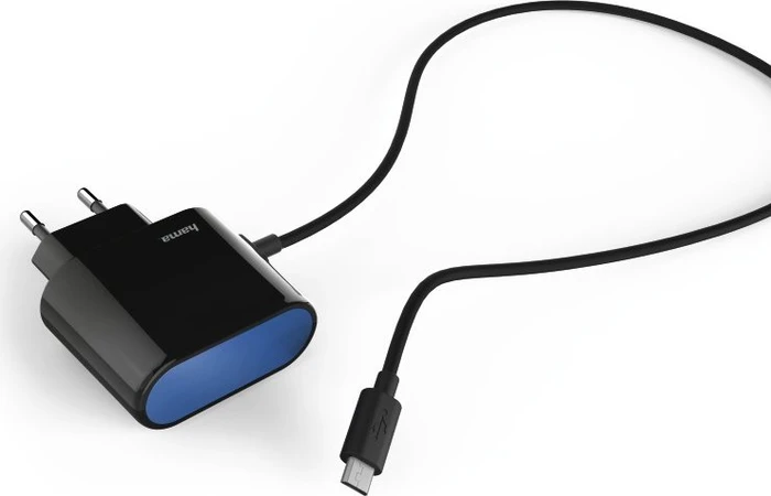 Hama Ladegerät Micro-USB 2.4A schwarz/blau