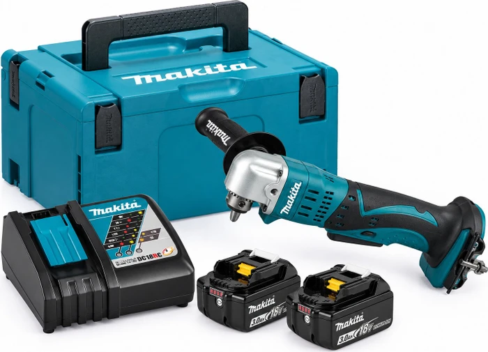 Makita DDA350RFJ Akku-Winkelbohrmaschine inkl. MAKPAC + 2 Akkus 3.0Ah
