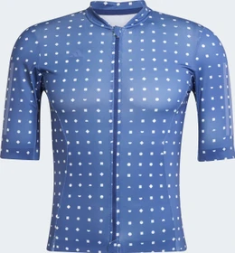 adidas Tempo 3-Streifen Sunshine Mosaic Trikot kurzarm dark blue/wonder silver (Herren)