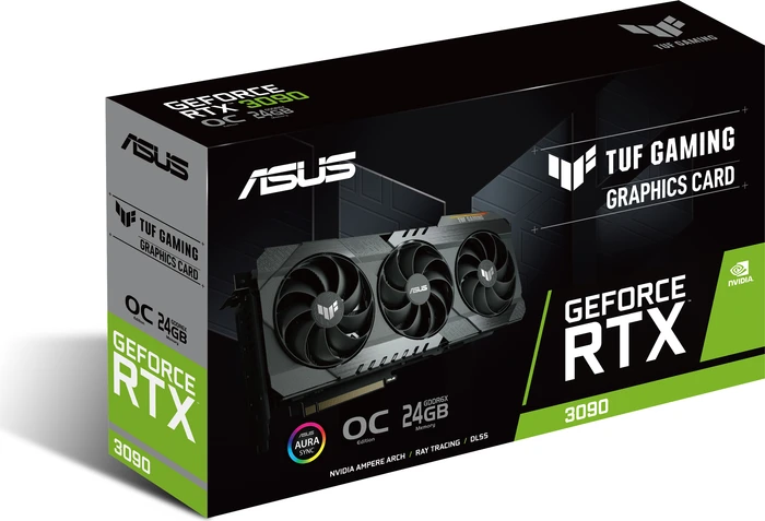 ASUS TUF Gaming GeForce RTX 3090 OC, TUF-RTX3090-O24G-GAMING, 24GB GDDR6X, 2x HDMI, 3x DP