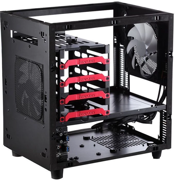 Cooltek W1 schwarz, Acrylfenster, Mini-ITX