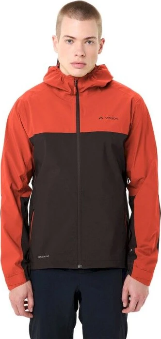 Vaude Moab Rain Fahrradjacke glowing red/black (Herren)