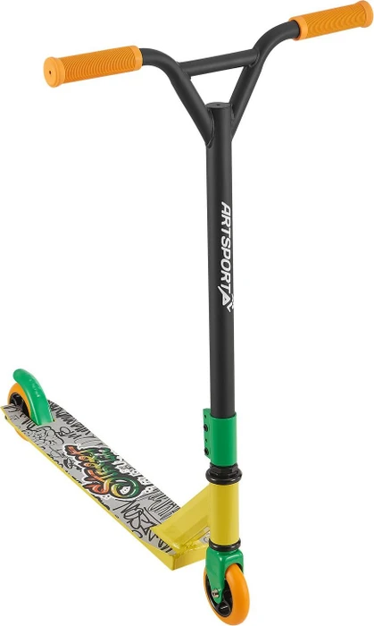 Juskys Stunt Scooter grün/orange