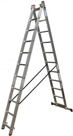 Krause Corda Alu 2-tlg. Teleskop-Mehrzweckleiter, 2x 8 Stufen