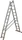 Krause Corda Alu 2-tlg. Teleskop-Mehrzweckleiter, 2x 8 Stufen (030283)