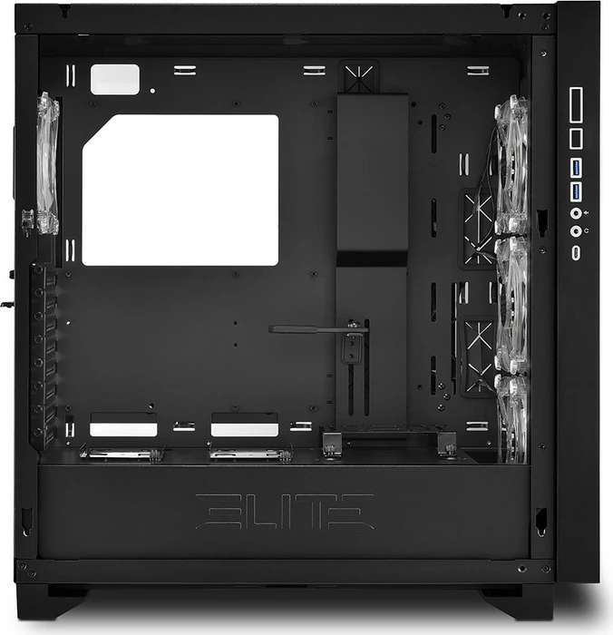 Sharkoon Elite Shark CA300T, schwarz, Glasfenster