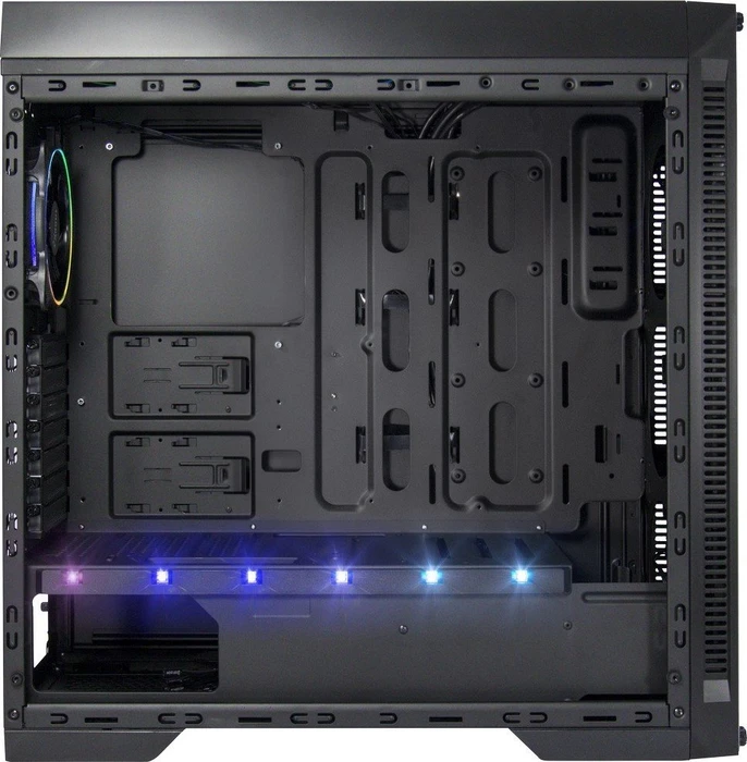 Inter-Tech X-908 Infini2, schwarz, Glasfenster