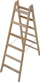 Krause Stabilo Professional Holz-Sprosse 2-tlg. Stehleiter, 2x 6 Stufen
